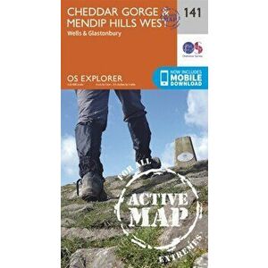 Cheddar Gorge and Mendip Hills West. September 2015 ed, Sheet Map - Ordnance Survey imagine