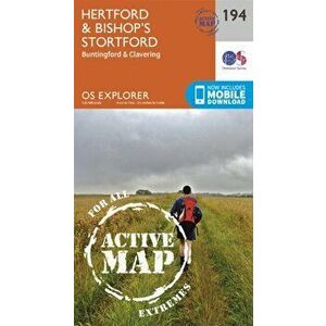 Hertford and Bishop's Stortford. September 2015 ed, Sheet Map - Ordnance Survey imagine