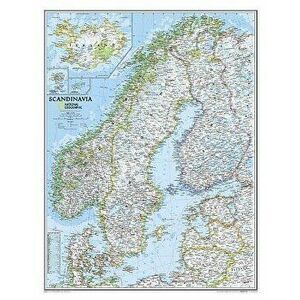 Scandinavia Classic, Tubed. Wall Maps Countries & Regions, 2019th ed., Sheet Map - National Geographic Maps imagine