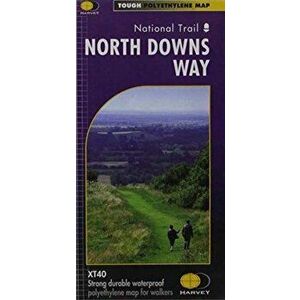 North Downs Way XT40. Route Map, Sheet Map - Harvey Map Services Ltd. imagine