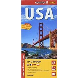 comfort! map USA. 3 Revised edition, Sheet Map - ExpressMap imagine