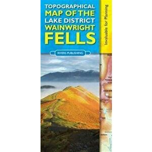 Topographical Map of the Lake District Wainwright Fells, Sheet Map - Peter Knowles imagine