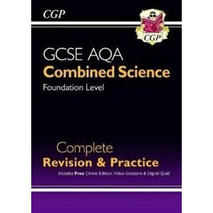 New GCSE Combined Science AQA Foundation Complete Revision & Practice w/ Online Ed, Videos & Quizzes, Paperback - CGP Books imagine