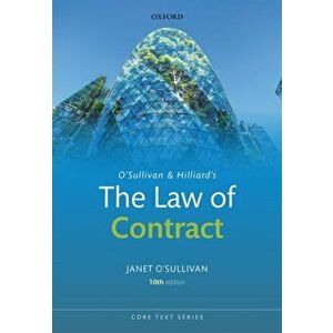 O'Sullivan & Hilliard's The Law of Contract. 10 Revised edition, Paperback - *** imagine