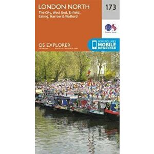 London North, The City, West End, Enfield, Ealing, Harrow & Watford. September 2015 ed, Sheet Map - Ordnance Survey imagine