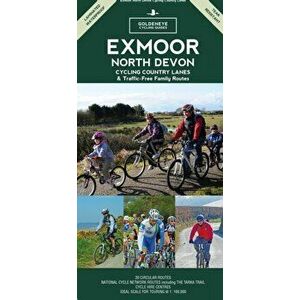 Exmoor North Devon: Cycling Country Lanes & Traffic-Free Family Routes. 6 ed, Sheet Map - Al Churcher imagine
