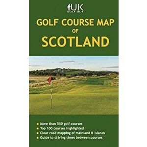 Golf Course Map of Scotland, Sheet Map - David Jones imagine