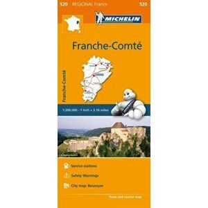 Franche-Comte - Michelin Regional Map 520. Map, 2020, Sheet Map - *** imagine