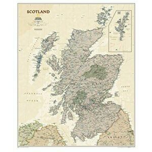 Scotland Executive, Tubed. Wall Maps Countries & Regions, Sheet Map - National Geographic Maps imagine