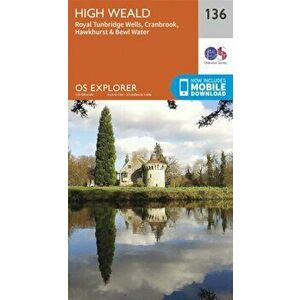 High Weald, Royal Tunbridge Wells. September 2015 ed, Sheet Map - Ordnance Survey imagine