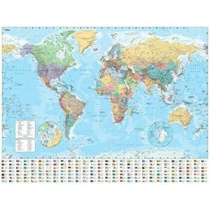 Collins World Wall Laminated Map, Sheet Map - Collins Maps imagine
