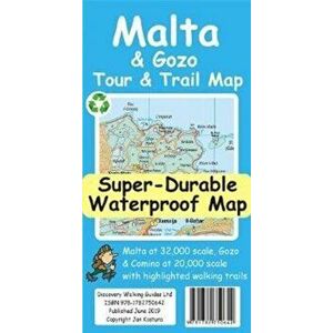 Malta and Gozo Tour and Trail Map, Sheet Map - Jan Kostura imagine