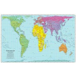 Peters World Map. Folded, Sheet Map - WorldView imagine