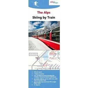 The Alps - Skiing by Train, Sheet Map - *** imagine
