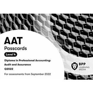 AAT Audit and Assurance. Passcards, Spiral Bound - BPP Learning Media imagine