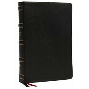 NKJV, Single-Column Wide-Margin Reference Bible, Genuine Leather, Black, Red Letter, Comfort Print. Holy Bible, New King James Version - Thomas Nelson imagine