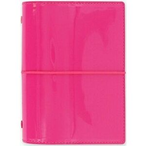 Filofax Pocket Domino Patent hot pink organiser, Paperback - *** imagine