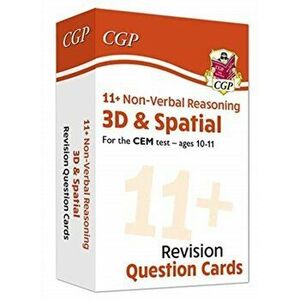 11+ CEM Revision Question Cards: Non-Verbal Reasoning 3D & Spatial - Ages 10-11, Hardback - CGP Books imagine