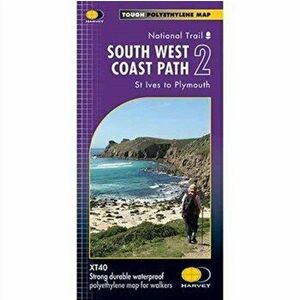 South West Coast Path 2 XT40. St Ives to Plymouth, Sheet Map - *** imagine