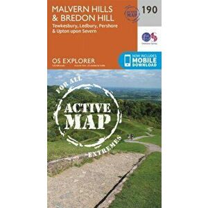 Malvern Hills and Bredon Hill. September 2015 ed, Sheet Map - Ordnance Survey imagine