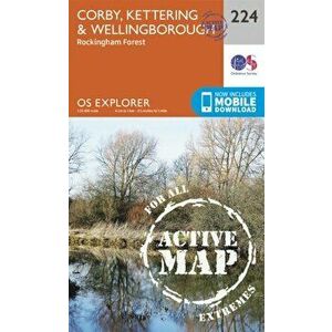 Corby, Kettering and Wellingborough. September 2015 ed, Sheet Map - Ordnance Survey imagine