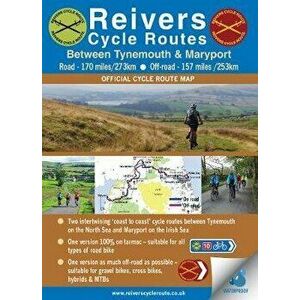 Reivers Cycle Routes - On and Off-road (waterproof), Sheet Map - Ted Liddle imagine
