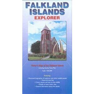 Falkland Islands Explorer. Visitors Map of the Falklands Islands Including Stanley Town Plan, Sheet Map - Nigel Sitwell imagine