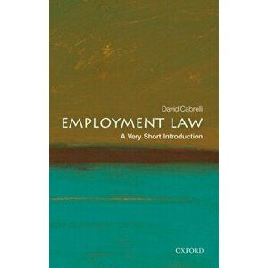 Employment Law: A Very Short Introduction, Paperback - *** imagine