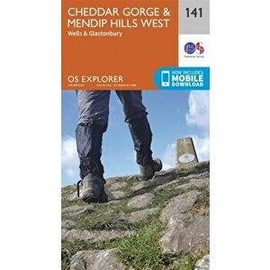 Cheddar Gorge and Mendip Hills West. September 2015 ed, Sheet Map - Ordnance Survey imagine