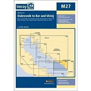 Imray Chart M27. Dubrovnik to Bar and Ulcinj, New ed, Sheet Map - Imray imagine