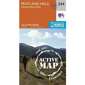 Pentland Hills. September 2015 ed, Sheet Map - Ordnance Survey imagine