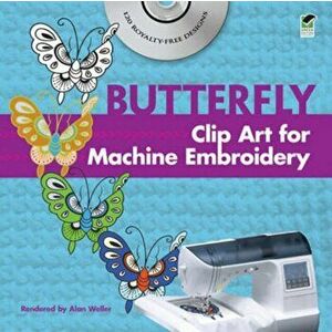 Butterfly Clip Art for Machine Embroidery. Green ed - Alan Weller imagine