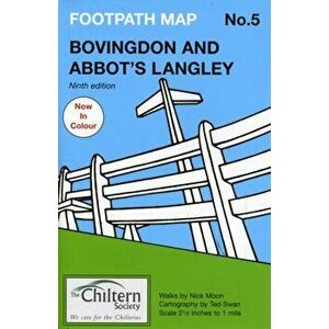 Chiltern Society Footpath Map No. 5 - Bovingdon and Abbots Langley. 9 ed, Sheet Map - Nick Moon imagine