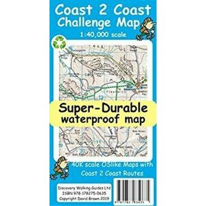 Coast to Coast Challenge Map, Sheet Map - David Brawn imagine
