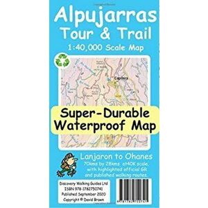 Alpujarras Tour and Trail Map, Sheet Map - David Brawn imagine