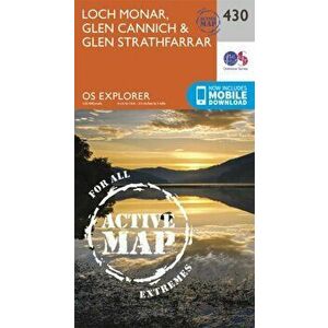 Loch Monar, Glen Cannich and Glen Strathfarrar. September 2015 ed, Sheet Map - Ordnance Survey imagine