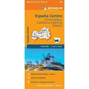 Extremadura, Castilla La Mancha, Madrid - Michelin Regional Map 576. Map, 2020, Sheet Map - *** imagine