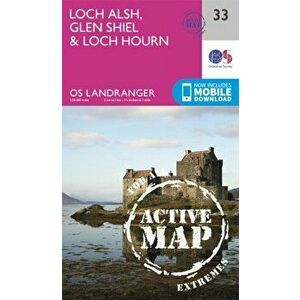 Loch Alsh, Glen Shiel & Loch Hourn. February 2016 ed, Sheet Map - Ordnance Survey imagine