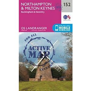 Northampton, Milton Keynes, Buckingham & Daventry. February 2016 ed, Sheet Map - Ordnance Survey imagine