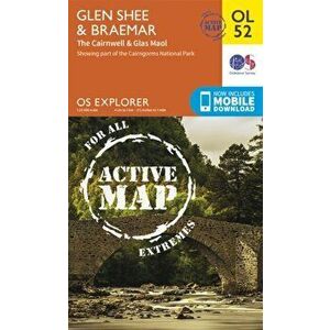 Glen Shee & Braemar, the Cairnwell & Glas Maol. May 2015 ed, Sheet Map - Ordnance Survey imagine
