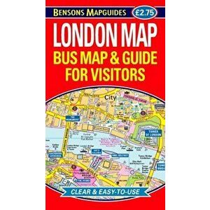 London Map. Bus Map and Guide for Visitors, Sheet Map - Bensons MapGuides imagine