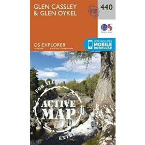 Glen Cassley and Glen Oykel. September 2015 ed, Sheet Map - Ordnance Survey imagine
