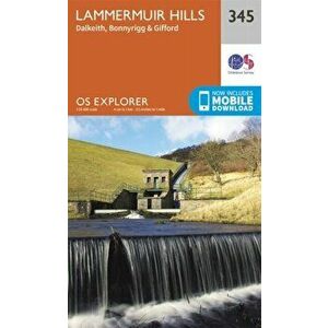 Lammermuir Hills. September 2015 ed, Sheet Map - Ordnance Survey imagine