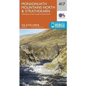 Monadhliath Mountains North and Strathdearn. September 2015 ed, Sheet Map - Ordnance Survey imagine