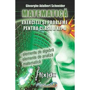 Matematica. Exercitii si probleme pentru clasa a XII-a - Gheorghe Adalbert Schneider imagine