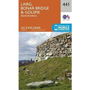 Lairg, Bonar Bridge and Golspie. September 2015 ed, Sheet Map - Ordnance Survey imagine
