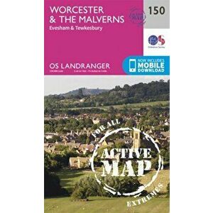 Worcester & the Malverns, Evesham & Tewkesbury. February 2016 ed, Sheet Map - Ordnance Survey imagine
