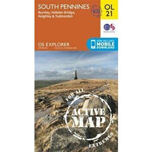 South Pennines, Burnley, Hebden Bridge, Keighley & Todmorden. May 2015 ed, Sheet Map - Ordnance Survey imagine