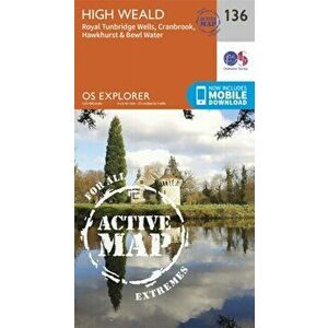 High Weald, Royal Tunbridge Wells. September 2015 ed, Sheet Map - Ordnance Survey imagine