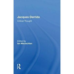 Jacques Derrida. Critical Thought, Paperback - *** imagine